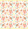 retro easter pattern vector image vector image