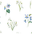watercolor floral pattern vector image