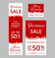 christmas banners vector image