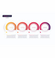 gradient minimalistic infographic template vector image