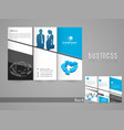 professional business flyer tri fold or template vector image