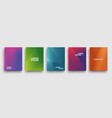 simple modern covers template design set vector image vector image
