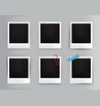 vintage photo frames vector image