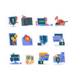 cyber security icon online network protection vector image