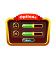 icons volume settings for sounds and music game vector image