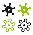 minimal useful coronavirus flat icon vector image vector image
