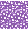 seamless halloween pattern vector image