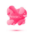 dynamic fluid design vector image