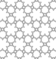 flowers pattern black and white ornament vector image vector image