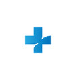 medical healthcare logo for your practice cross vector image vector image