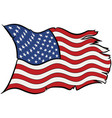 american flag vector image
