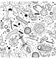 microbiology seamless pattern vector image