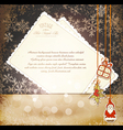 vintage christmas background vector image vector image