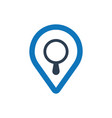search map icon vector image vector image