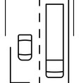 bituminous road line icon vector image vector image