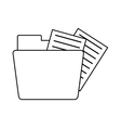 folder file document information outline vector image