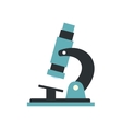 microscope modern flat icon vector image
