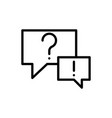 question mark icon ask icon vector image vector image
