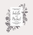 wedding invitation vector image