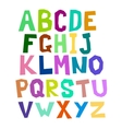 multicolored alphabet vector image