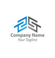 real state logo design with latter s premium vector image