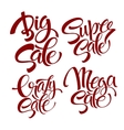 set sale lettering vector image vector image