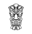 tiki statue in monochrome style design element vector image