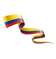 colombia flag on a white vector image