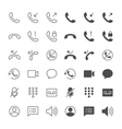 telephone icons vector image vector image