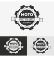 vintage label with chain vector image