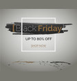 black friday tbt discount banner for hipster event vector image