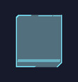 future hud frame cartoon vector image vector image