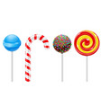 lollipops set of different candies vector image vector image
