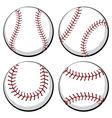 baseball ball set vector image