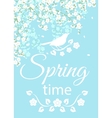 blooming tree branches vector image
