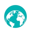 globe world eart map symbol vector image