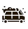 manual car wash icon glyph vector image vector image