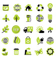 set eco signs vector image