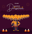 banner design of happy dussehra vector image