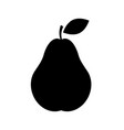 pear icon isolated on white background vector image