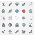 astronomy and space icons vector image