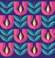 flowers background design floral garden geometric vector image vector image