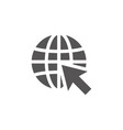 world wide web icon design template vector image vector image