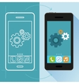 app development concept in flat style vector image vector image