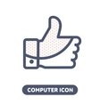 like icon in social networks vector image