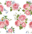 watercolor rose pattern vector image vector image