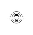 barber shop logo vector image