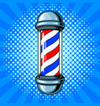 barber sign pop art style vector image