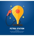 bright advertising poster on the theme of gas vector image vector image