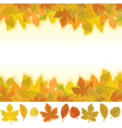 autumn background vector image vector image